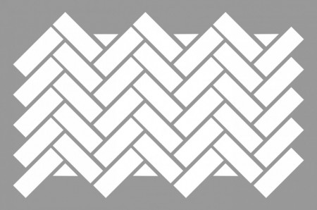 Reusable Repetitive Stencil - Herringbone Interlocking Brick - SP69 - 89 x 59cm - Img 2