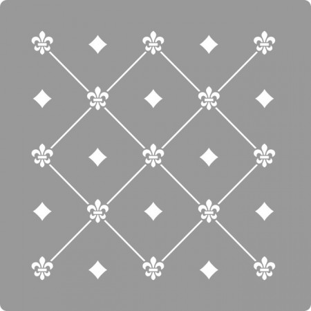 Reusable Stencil Repetitive Damask Dots 590*590mm - SP82-3 - Img 2