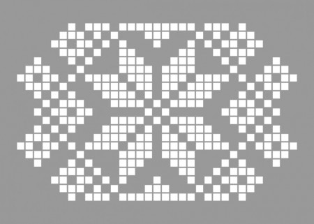 Sablon 45 * 30cm Refolosibil Repetitiv Motiv Traditional Romanesc - SMTR06 - Img 3