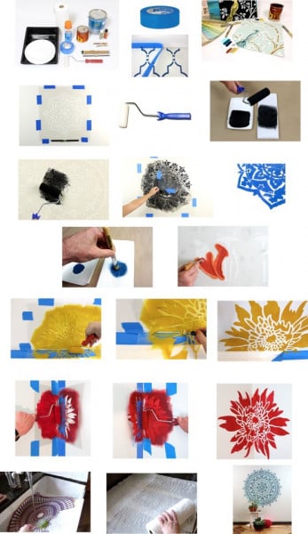 Sablon Refolosibil Repetitiv pt Pictat Pereti - SP16 - Img 2