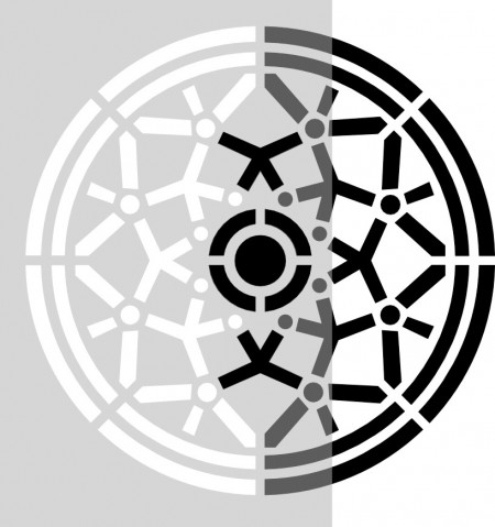 Set of 4 AURA Mandala Stencils, diameters 80cm, 44cm, 22cm and 14cm - SP166 - Img 3