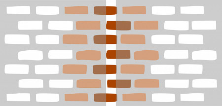 Stencil 59x59cm, Vintage Brick, Reusable, Repetitive SP147 - Img 4