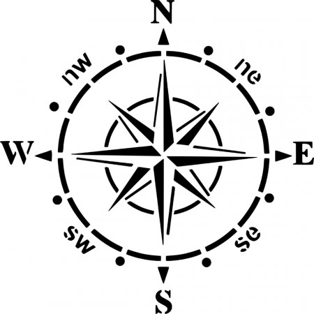 Compass Stencil SP205 - different sizes - Img 3