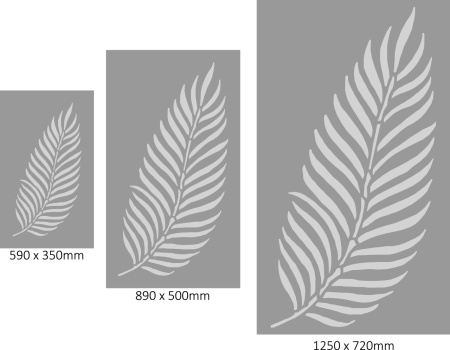 Palm Leaf Stencil 2 - Reusable Repetitive - SP218 - Img 6