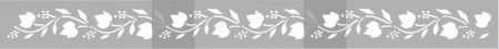 Repetitive Stencil 59 * 16cm Flower Border SP62 - Img 2