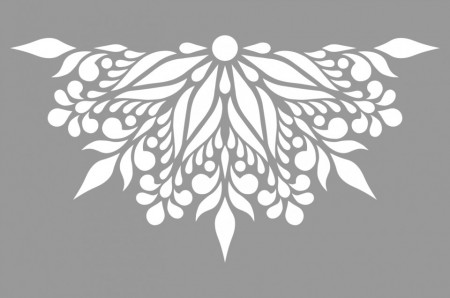 Reusable Mandala Flower Stencil diameter 85cm SP67 1/2 - Img 2