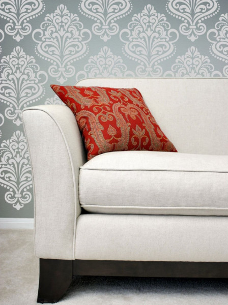 Reusable Repetitive Damask Stencil 590*590mm - SP80 - Img 3