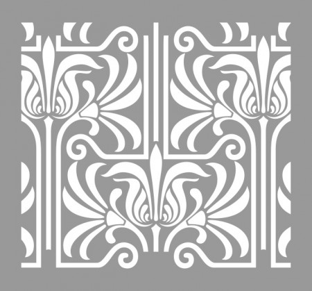 Reusable Repetitive Stencil Lines Damask 590*550mm - SP81 - Img 2