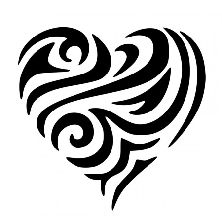 Reusable Stencil 59x59cm Stylized Heart T325959 - Img 2