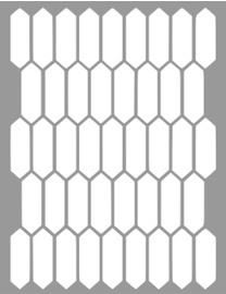 Reusable Stencil Long Rombs 89 * 59cm * thickness 0.5 / 1mm - SP248 - Img 4