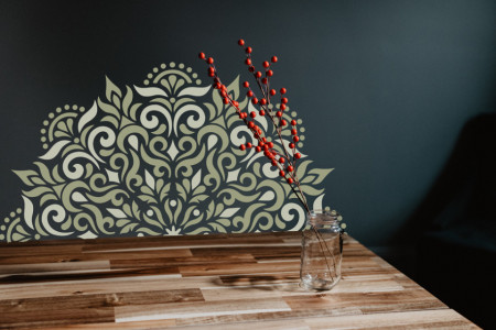 Sablon Refolosibil Mandala Flame Dots diametru 70cm - SP112.1PE4.70 - Img 2