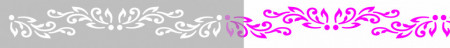 Sablon Refolosibil Repetitiv Bordura Damask 430*87mm - SP79-3 - Img 2