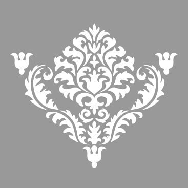 Sablon Refolosibil Repetitiv Flower Damask 590*590mm - SP84 - Img 2