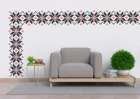Sablon Refolosibil Repetitiv Motiv Traditional Romanesc - SMTR02 - Img 3