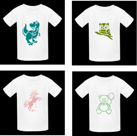 Set of 6 A4 stencils KIDS2 range - 6SAA4KIDS2 - Img 5