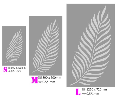 Palm Leaf Stencil 2 - Reusable Repetitive - SP218 - Img 7