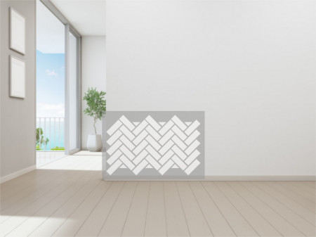 Reusable Repetitive Stencil - Herringbone Interlocking Brick - SP69 - 89 x 59cm - Img 4
