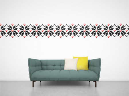 Reusable Repetitive Stencil Traditional Romanian Motif - SMTR02 - Img 2