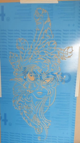 Reusable Stencil Donna Masque 110 * 60cm * thickness 0.5 / 1mm - SP265 - Img 6