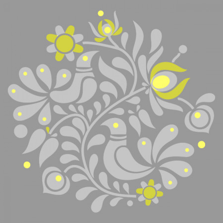 Reusable Stencil Panonian Folk Motif 290*290mm - SP105 - Img 2