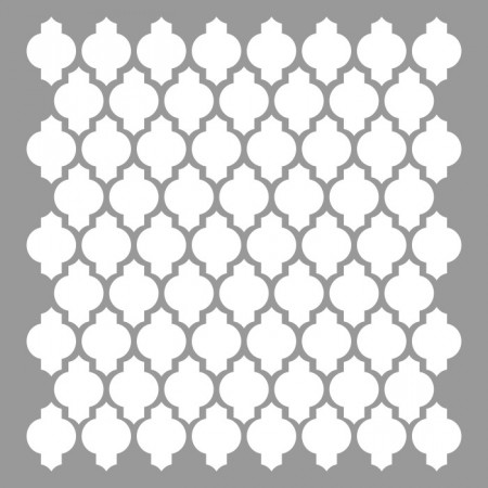 Sablon 59x59cm, Wallpaper Baroque Pattern, Refolosibil SP123 - Img 2