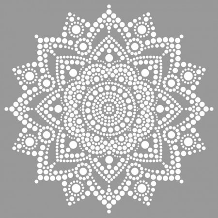 Sablon Refolosibil Dot Mandala 890*890mm - SP34-2 - Img 4