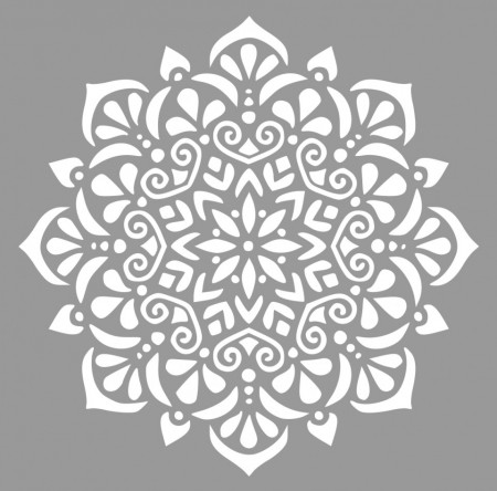 Sablon Refolosibil Mandala Flower 890*890mm - SP638989 - Img 2