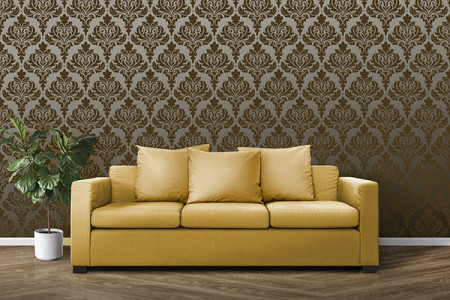 Sablon Refolosibil Repetitiv Damask Flower 585*410mm - SP29-1