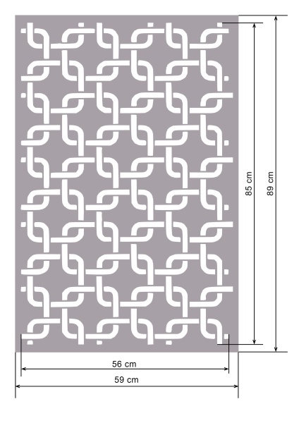 Sablon Refolosibil SquareLock 89 * 59cm * grosime 0.5 / 1mm - SP252 - Img 2