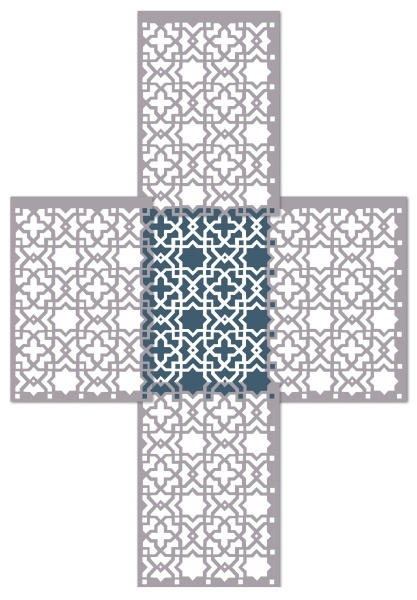Sablon Refolosibil Star Cross 89 * 59cm * grosime 0.5 / 1mm - SP249 - Img 6