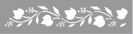 Repetitive Stencil 59 * 16cm Flower Border SP62 - Img 4
