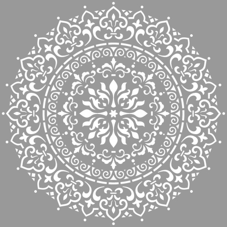 Reusable Mandala Stencil Phoebe 59 / 89cm * thickness 0.5 / 1mm - SP246 - Img 2