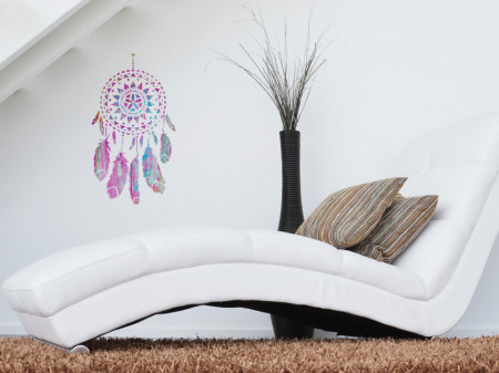 Reusable Stencil Dream Catcher Mandala Feathers - SP21 - 58 x 29cm - Img 5