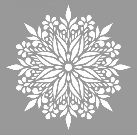 Reusable Stencil Mandala Flower 590*590mm - SP67 - Img 3