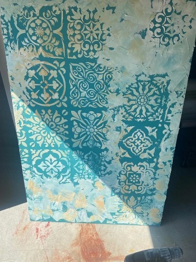 Sablon 12 modele Flower Morocco Tile 790x590mm, grosime 1mm, SGF27.79.59.1