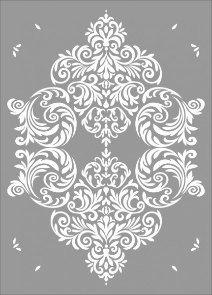 Sablon Refolosibil Repetitiv Damask 820*590mm - SP76-1 - Img 2