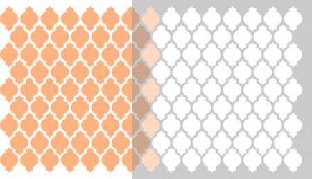 Stencil 59x59cm, Wallpaper Baroque Pattern, Reusable SP123 - Img 3