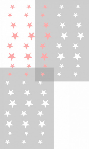 Stencil 89x59cm, Star Waves, Reusable SP148 - Img 3