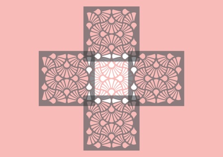 ELENI stencil - 60x52cm, thickness 0.5 or 1mm - SP244, Repetitive - Img 2