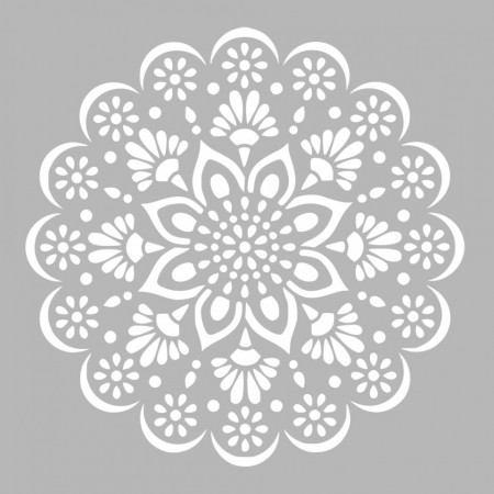 Reusable Mandala Stencil 4 - 58cm - Img 3