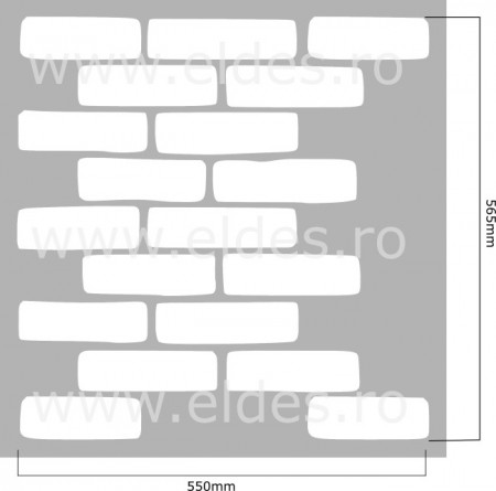 Reusable Repetitive Stencil - Irregular Brick - SP37 - Img 2