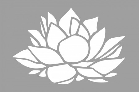 Sablon 89x59cm Floare Lotus SP227.89x59 - Img 2