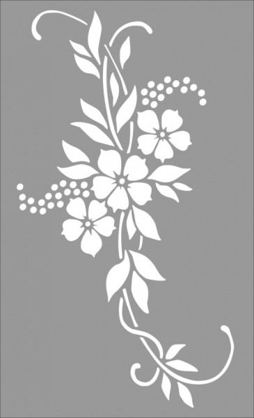 Sablon Refolosibil Flower Long 33x20cm