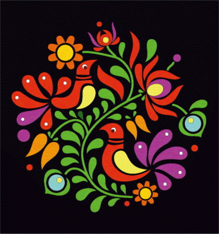 Sablon Refolosibil Panonian Folk Motif 290*290mm - SP105 - Img 4