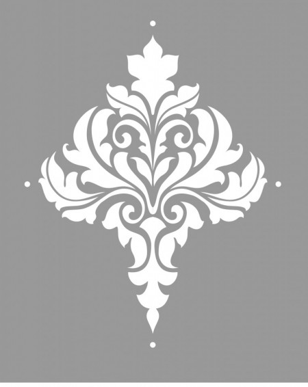Sablon Refolosibil Repetitiv Damask Flower 730*585mm - SP29-3 - Img 6