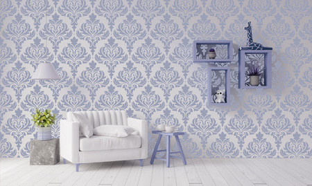 Sablon Refolosibil Repetitiv Damask Flower 730*585mm - SP29-3