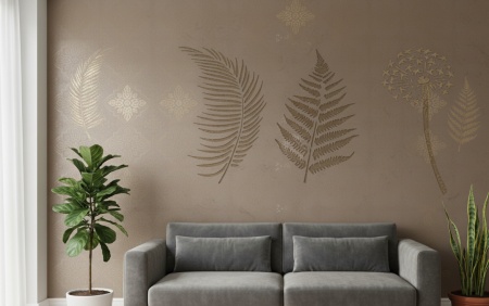 Set 3 * Stencils 2*Leaves + 1*Dandelion 70cm height * thickness 0.5 / 1mm - SP261 - Img 3