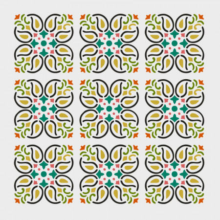 Stencil 39x39cm Reusable Repetitive SGF39R - Img 4