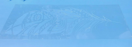 Stencil 56x20cm, Aztec Leaf, Leaf, Reusable SP1815620 - Img 4