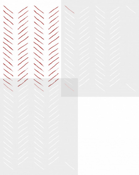 Stencil 730*590mm Reusable Repetitive Fish Bones - SP35 - Img 3
